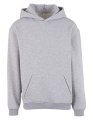 Heren Hooded Sweater Build Your Brand Loose Fit Heather Grey